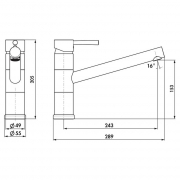 Linea Glacier 1, chrom, Hochdruck, 5011068