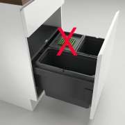 Naber Selectakit Cox Base 360 S/500-3, Abfallsystem Frontauszug, Vollauszug, anthrazit, ohne Biodeckel, 8013302