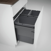 Naber Selectakit Cox Base 360 K/600-2, Abfallsystem Frontauszug, anthrazit, mit Biodeckel, 8013403