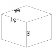 Naber Selectakit Cox Clan 580 / 300-2, Abfallsystem Frontauszug, hellgrau, 8012386