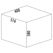 Naber Selectakit Cox Clan 580 / 400-2, Abfallsystem Frontauszug, hellgrau, 8012387