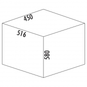 Naber Selectakit Cox Clan 580 / 450-2, Abfallsystem Frontauszug, hellgrau, 8012388