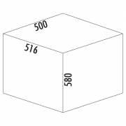 Naber Selectakit Cox Clan 580 / 500-2, Abfallsystem Frontauszug, hellgrau, 8012389