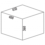 Naber Selectakit Cox Box 360 S / 450-3, Abfallsystem, hellgrau, mit Biodeckel, 8012411