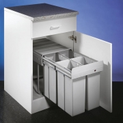 Naber Selectakit Quarta 1, Abfallsystem, alu grau, 8011028