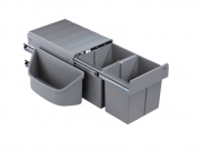 Naber Selectakit Corner Boy 2 Abfallsystem f�r Diagonaleckschr�nke, alu grau, 8012083