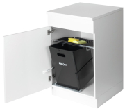 Naber Selectakit Clax� 3 plus/500-2 Abfallsystem, alu grau, 8011360