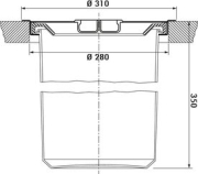 Naber Selectakit Dassa 2 Abfallbeh�lter freistehend, Edelstahl/Kunststoff, 8011059
