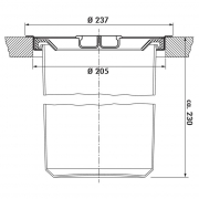 Naber Selectakit Dassa 4 Abfallbeh�lter, Edelstahl/Alu, 8011032