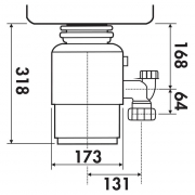 Naber Selectakit Modell 56, Abfallzerkleinerer, anthrazit, 8012034