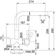 Franke Wellfresh 110 Armatur, ohne Filterset, 120.0381.128, 10118