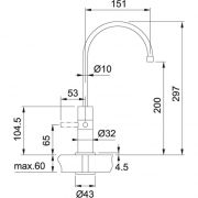 Franke Wellfresh 150 Armatur, ohne Filterset, 120.0381.129, 10222