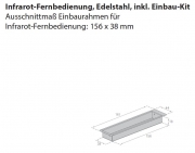 Silverline FB 2-S Infrarot-Fernbedienung schwarz