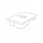 Elica Nikolatesla SWITCH WH/A/83 Abluft, NEUESTES MODELL PRF0146216A.5 Jahre Garantie