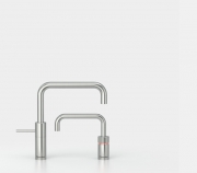 Quooker Nordic Square Twintaps, PRO3-VAQ, Edelstahl massiv, 3NSRVSTT