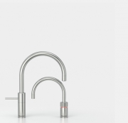 Quooker Nordic Round Twintaps, PRO3-VAQ, Edelstahl massiv, 3NRRVSTT