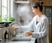 Quooker Fusion Round, PRO3-VAQ und Cube, schwarz, 3FRBLKCUBE