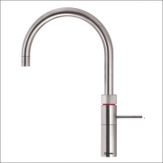 Quooker Fusion Round, COMBI + Plus und Cube, Edelstahl massiv, 22+FRRVSCUBE