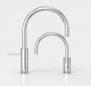 Quooker Nordic Round Twintaps, COMBI + Plus und Cube, verchromt glnzend, 22+NRCHRTTCUBE