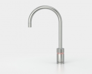 Quooker Nordic Round single tap, COMBI und Cube, Edelstahl massiv, 22NRRVSCUBE