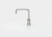 Quooker Classic Nordic Square single tap, COMBI + Plus und Cube, Edelstahl massiv, 22+CNSRVSCUBE