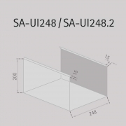 Silverline Sonderschacht U-Form SA-UI248 f�r Inselhauben