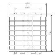 Avitana Aira RONDO 800/210, Plasmafilter f�r Dunstabzugshauben, 8821, mit 5 Jahren Garantie