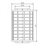 Avitana Aira RONDO 800/180, Plasmafilter f�r Dunstabzugshauben, 8818, mit 5 Jahren Garantie