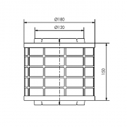 Avitana Aira RONDO 400/180, Plasmafilter f�r Dunstabzugshauben, 8418, mit 5 Jahren Garantie