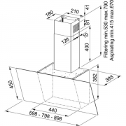 Franke Lago FLG 805 BK/DG Glas schwarz, 330.0591.717, 12008, Mit 5 Jahren Garantie!