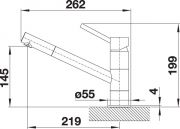 Blanco Kano Silgranit-Look, alumetallic/chrom, 525029