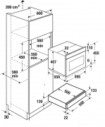 K�ppersbusch CSZ 6800.0 S4, 14 cm Zubeh�rschublade, Front schwarz / Gold, mit 5 Jahren Garantie!