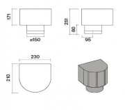 Falmec Umluftbox f�r klassische Wandhauben, 102295