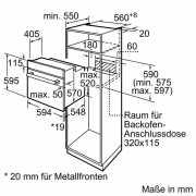 Constructa CF1M00050, Einbaubackofen, Edelstahl, EEK: A, mit 5 Jahren Garantie!