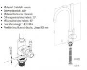 AUSSTELLUNGSST�CK Villeroy & Boch Armatur Umbrella, Edelstahl massiv, Design Rosegold, 925300LV