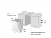Samsung DW50R4060BB/EO Vollintegrierbarer-Geschirrspler, 45 cm, EEK: E, mit 5 Jahren Garantie!