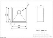 Reginox Florida 40x40, Edelstahlsp�le, R26274