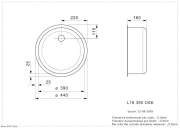 Reginox L18 390 OSK, Einbau-/Auflagesp�le Edelstahl, R00748