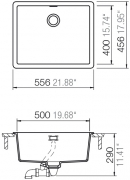 Einzelstck Schock Greenwich N-100 L FB flchenbndig, Cristadur, Farbe Magma