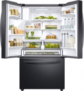 Samsung RF23R62E3B1/EG, French Door K�hl-/Gefrierkombination, Premium Black Steel, 178 cm, EEK: F, Mit 5 Jahren Garantie!