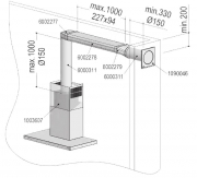 berbel Abluft-Set ECO II 150 bT Flach, 1090058
