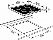 Teka IR 8400, Induktions-Kochfeld, 80 cm, Facette, 10210187, mit 5 Jahren Garantie!