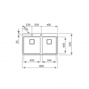 Teka ZENIT RS15 2B 86 AUTO PRO, Edelstahl-Einbausp�le, 115030016