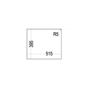 Teka SQUARE 2B 560 TG, Tegranit+ Unterbausp�le 60 cm, stone grey, 115260030