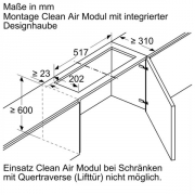 Neff Z51ITD1X1, Long Life Umluftset extern