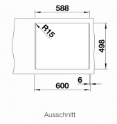 Blanco Etagon 6 Black Edition Etagenbecken, Silgranit PuraDur 2, schwarz, InFino Ablauf, 526339