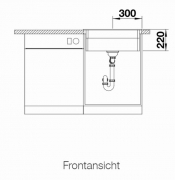 Blanco Etagon 6 Black Edition Etagenbecken, Silgranit PuraDur 2, schwarz, InFino Ablauf, 526339