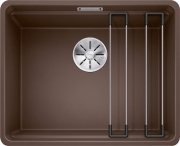 Blanco Etagon 500-F Silgranit PuraDur 2, fl�chenb�ndig, Farbe cafe, InFino Ablauf, 526348