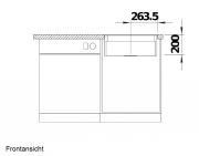 Blanco Etagon 500-F Silgranit PuraDur 2, fl�chenb�ndig, Farbe cafe, InFino Ablauf, 526348