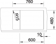 Blancometra 6 S Compact Silgranit PuraDur 2, Farbe schwarz, 525925